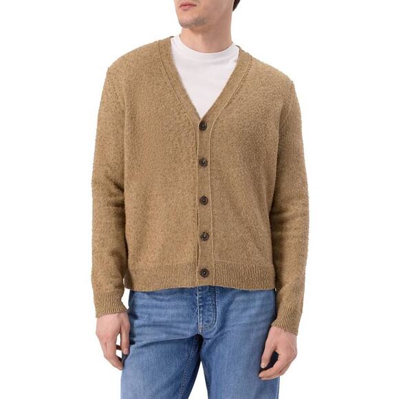 Maison Margiela Mens Wool-blend Cardigan in Walnut M - Picture 2 of 9